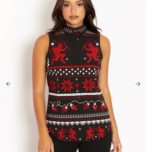 BlackMilk Ugly Christmas Sweater Business Time Shirt - S